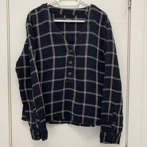 Flannel Cotton Gauze Shirt by Madewell